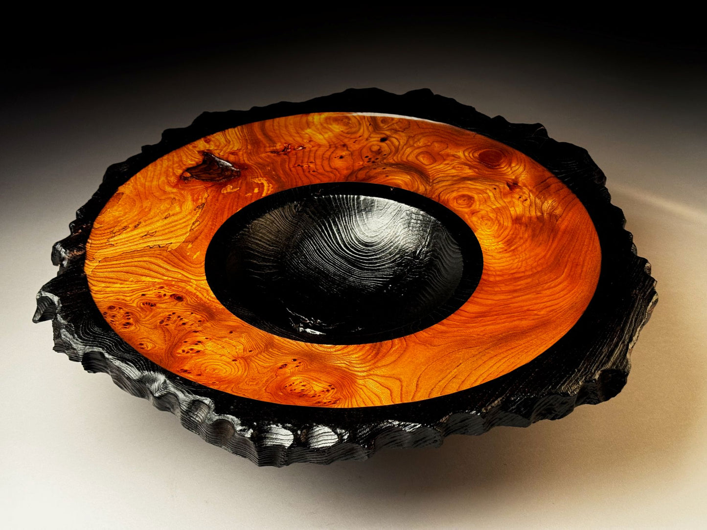 Angus Clyne | Burr Elm Bowl (Burnt Rim)