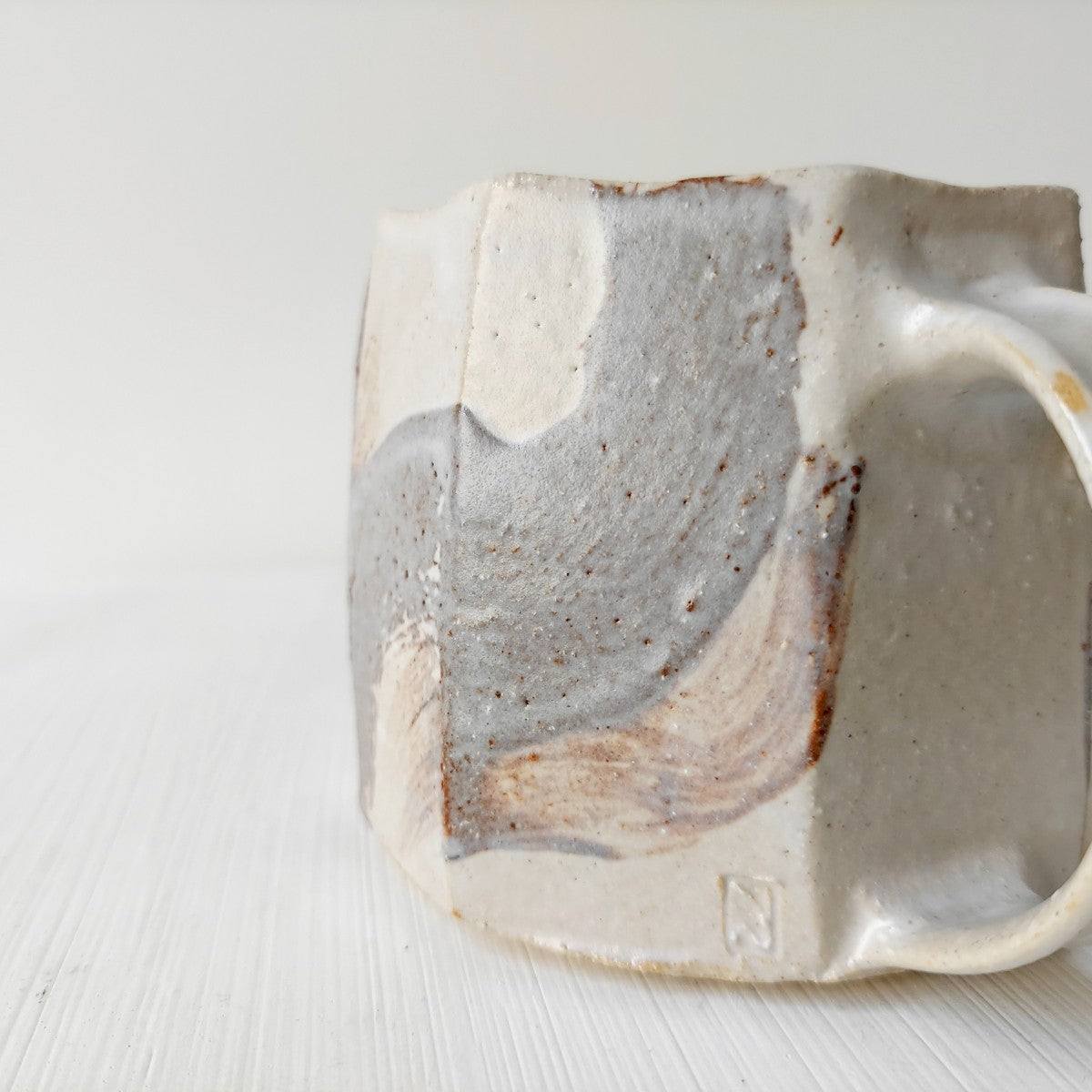 SOLD Robert Hunter | Patterned Stoneware Mug I