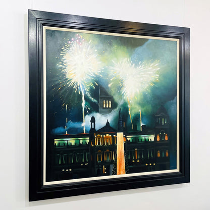 Lesley Banks | Fireworks, Green and Gold