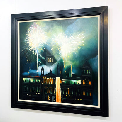 Lesley Banks | Fireworks, Green and Gold