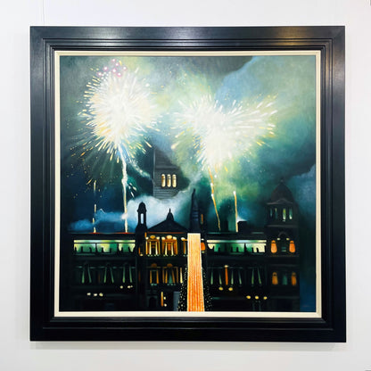 Lesley Banks | Fireworks, Green and Gold