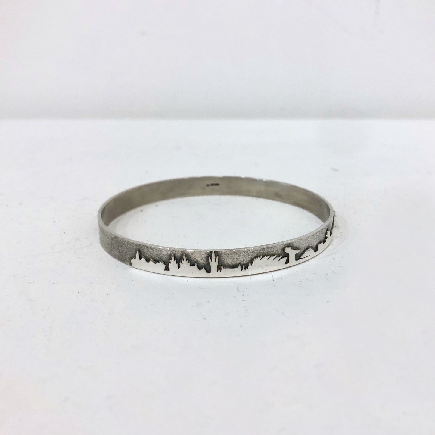 Jen Cunningham | Glasgow City Skyline Bangle Sterling Silver