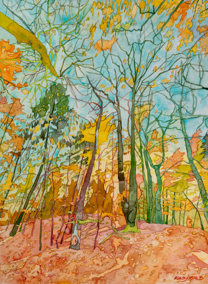 Katy Ellis - 'Autumn Afternoon in Whippendale Wood'
