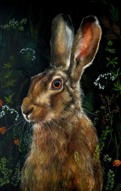 Lesley McLaren | Hare and Wildflowers