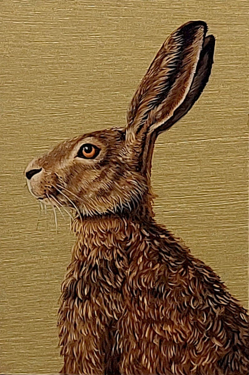 Victoria Heald | Postcard Painting: Hare