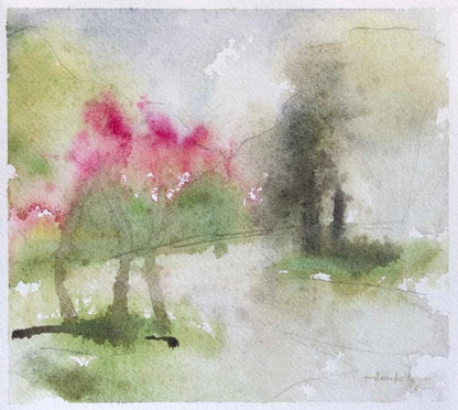 Jason Michael Bentley | Painting in the Rain at Kelvingrove Park