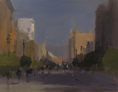 Michael Ashcroft ROI MAFA | Morning Light on Avenida de la Constitución, Seville