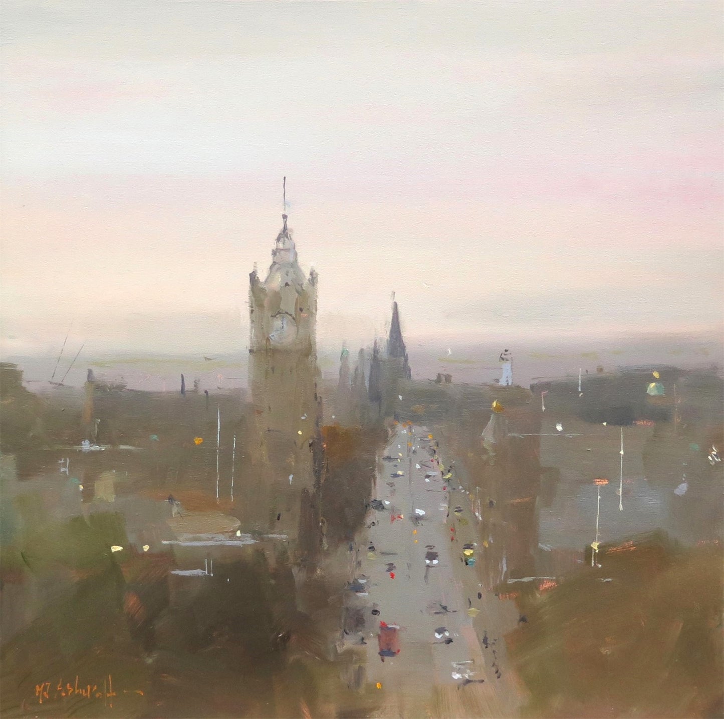 Michael Ashcroft ROI MAFA | Princes Street From Calton Hill, Edinburgh