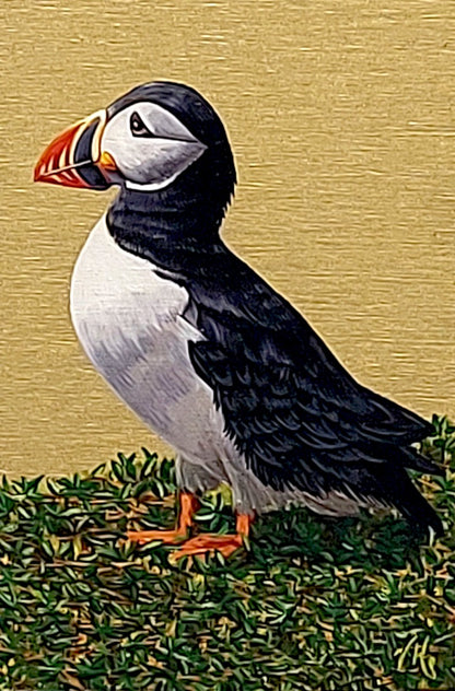 Victoria Heald | Postcard Painting: Puffin