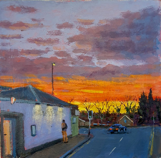 Emilio Fazzi | Red Sky Over the Giffnock Turban