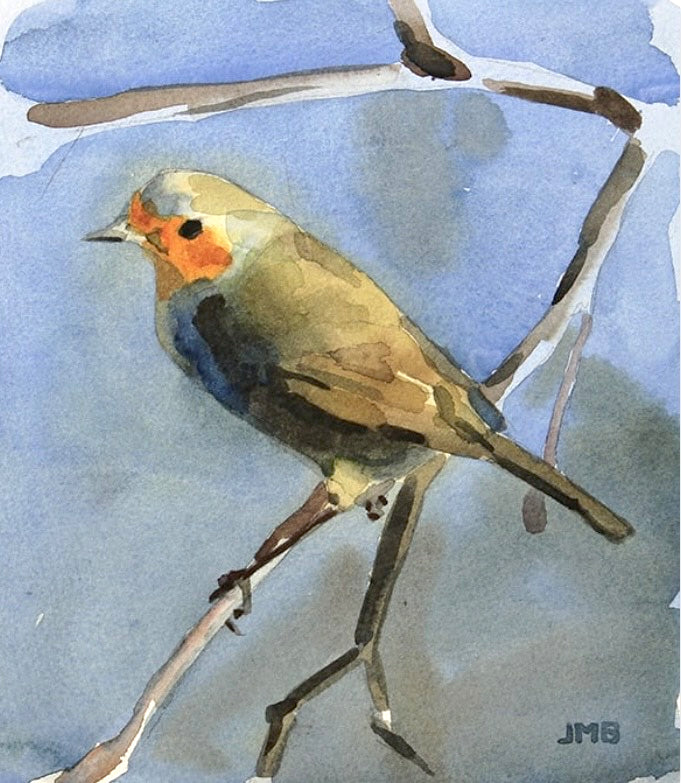 Jason Michael Bentley | Robin on a Branch Study